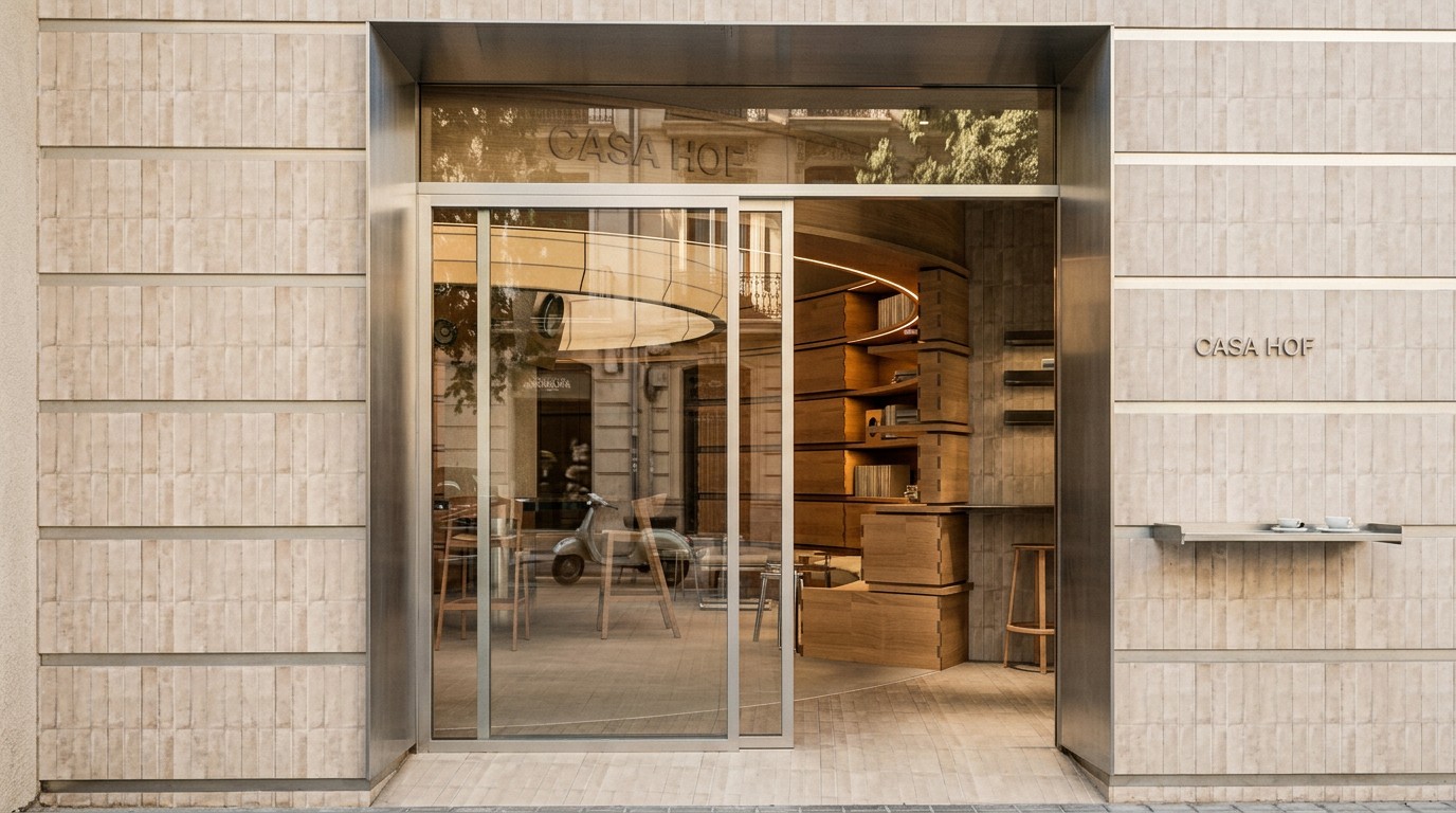 Entrada de Casa Hof en Valencia